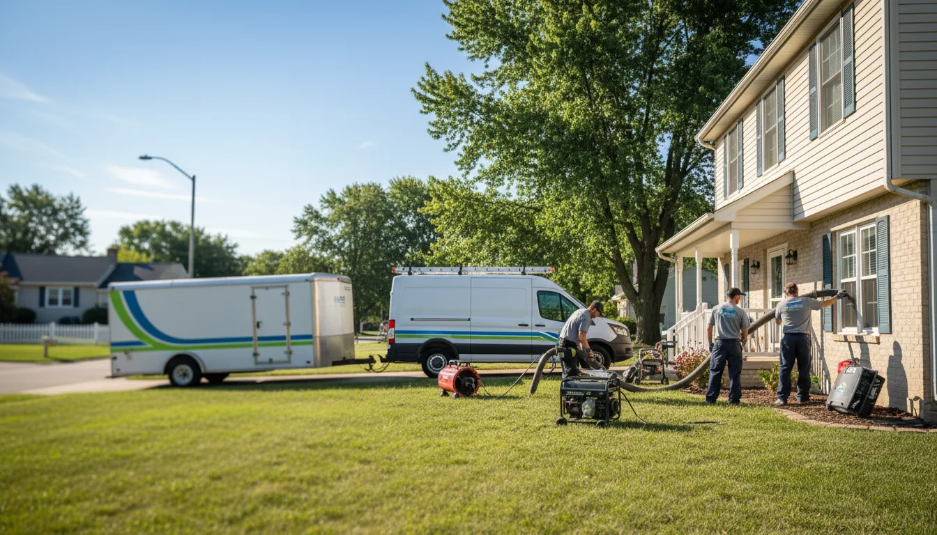 Flooded Basement Restoration And Cleanup With Repair in Minooka, IL near me